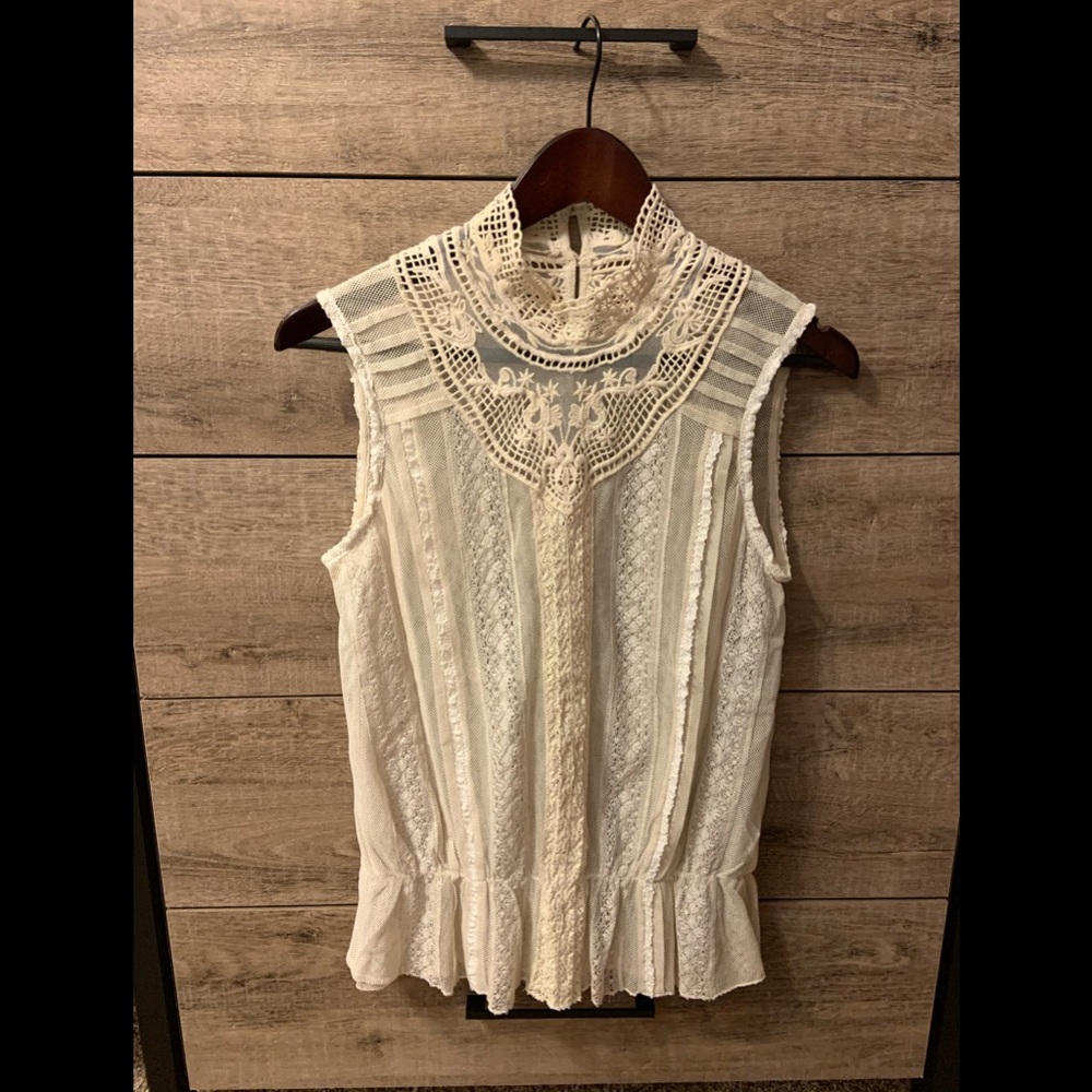 Anthropologie sleeveless blouse, size small